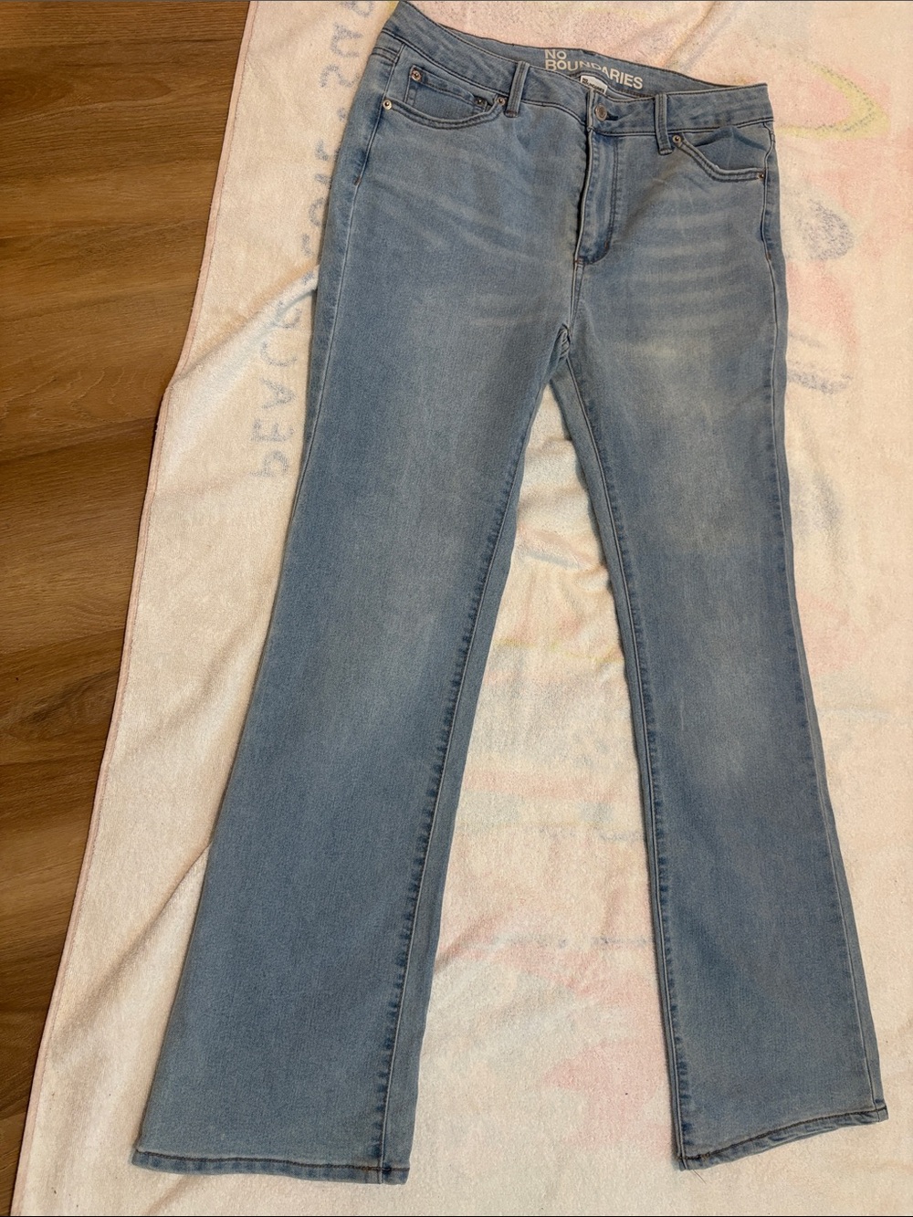 No Boundaries Light Blue Flare Women's Jeans